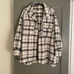 H&M Black and White Shacket